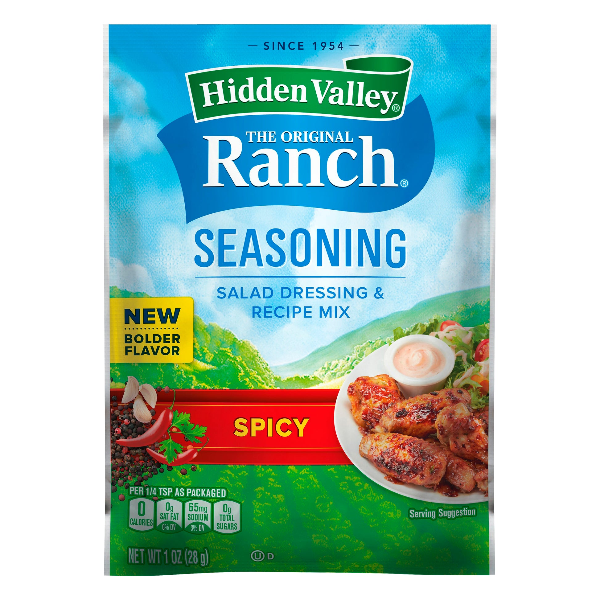hidden valley ranch dressing packet Hidden Valley Ranch Seasoning Mix, Zesty Herb & Spice Blend for Dressings, Dips & Recipes, 1 oz