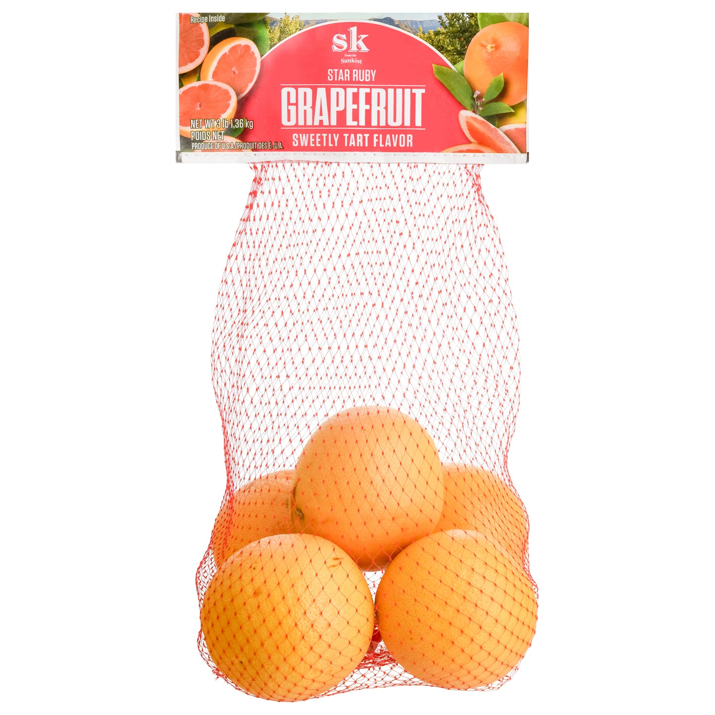 Sunkist Star Ruby Sweetly Tart Flavor Grapefruit 3 lb