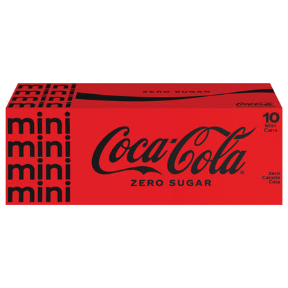 Coca-Cola Zero Sugar Fridge Pack Cans, 7.5 fl oz, 10 Pack
