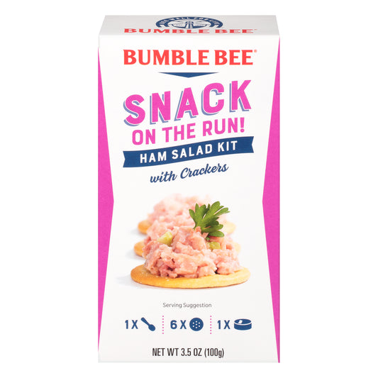 Bumble Bee® Snack on the Run! Ham Salad with Crackers Kit 3.5 oz. Box