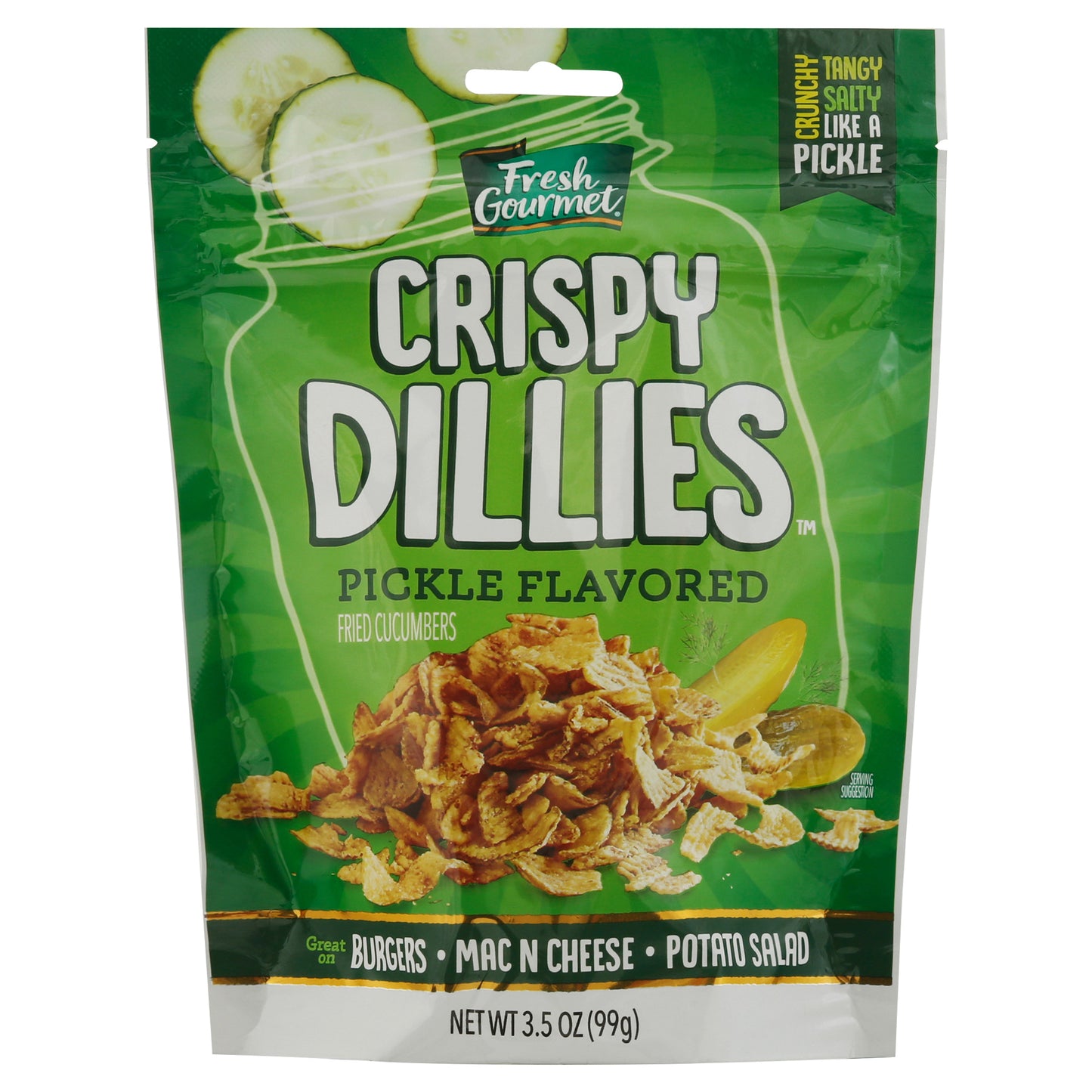 Fresh Gourmet Crispy Pickle Flavored Dillies 3.5 oz