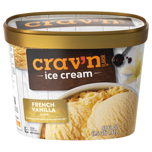 Crav'n Flavor French Vanilla Ice Cream 48 fl oz
