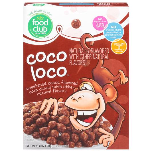 Food Club Toasted Oats Honey Nut Cereal 12.25 oz