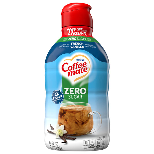 Zero Sugar French Vanilla Liquid Coffee Creamer 64 fl oz.
