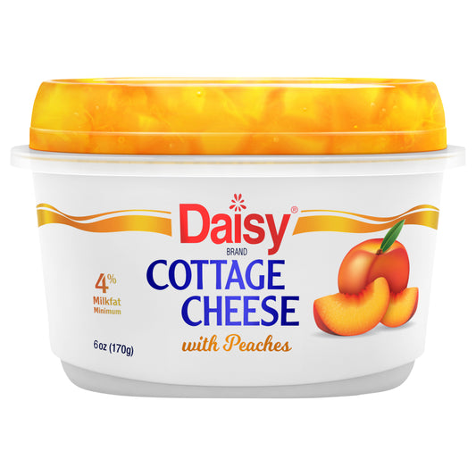 Daisy 4% Cottage Cheese with Peach 6 oz