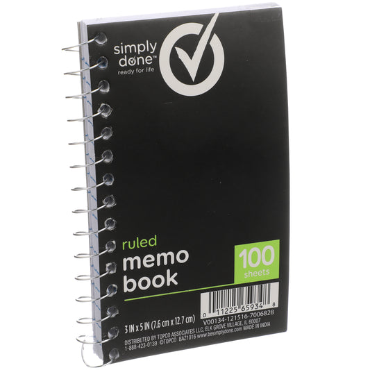 Ruled Memo Book
