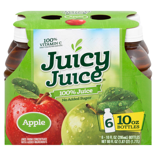 Juicy Juice No Added Sugar Apple 100% Juice 6 ea