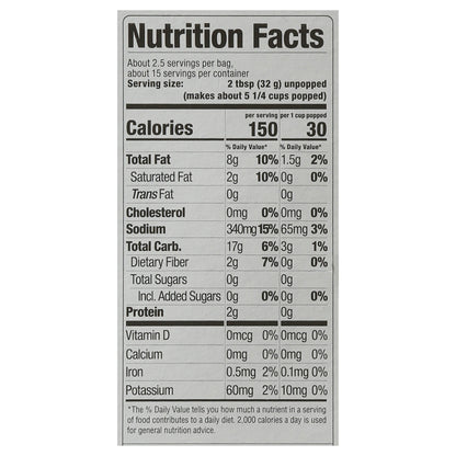 SkinnyPop Butter Flavor Popcorn Bag 6 ea