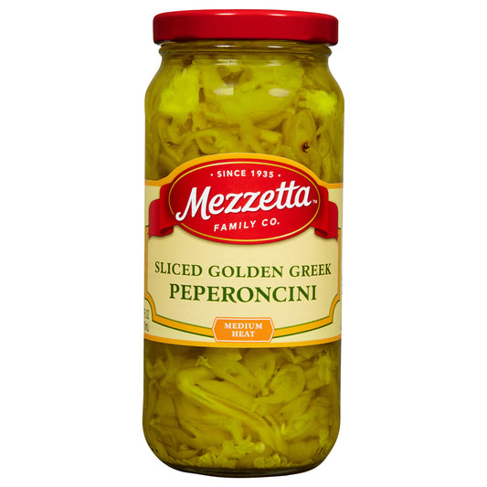 Mezzetta Sliced Golden Greek Peperoncini, 16 fl oz