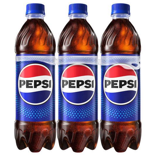 Pepsi Soda 3 - 16.9 fl oz Bottles