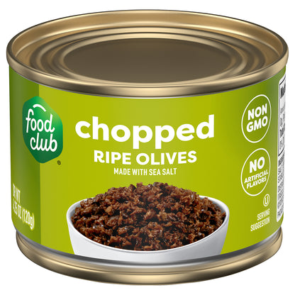 Food Club Chopped Ripe Olives 4.25 oz