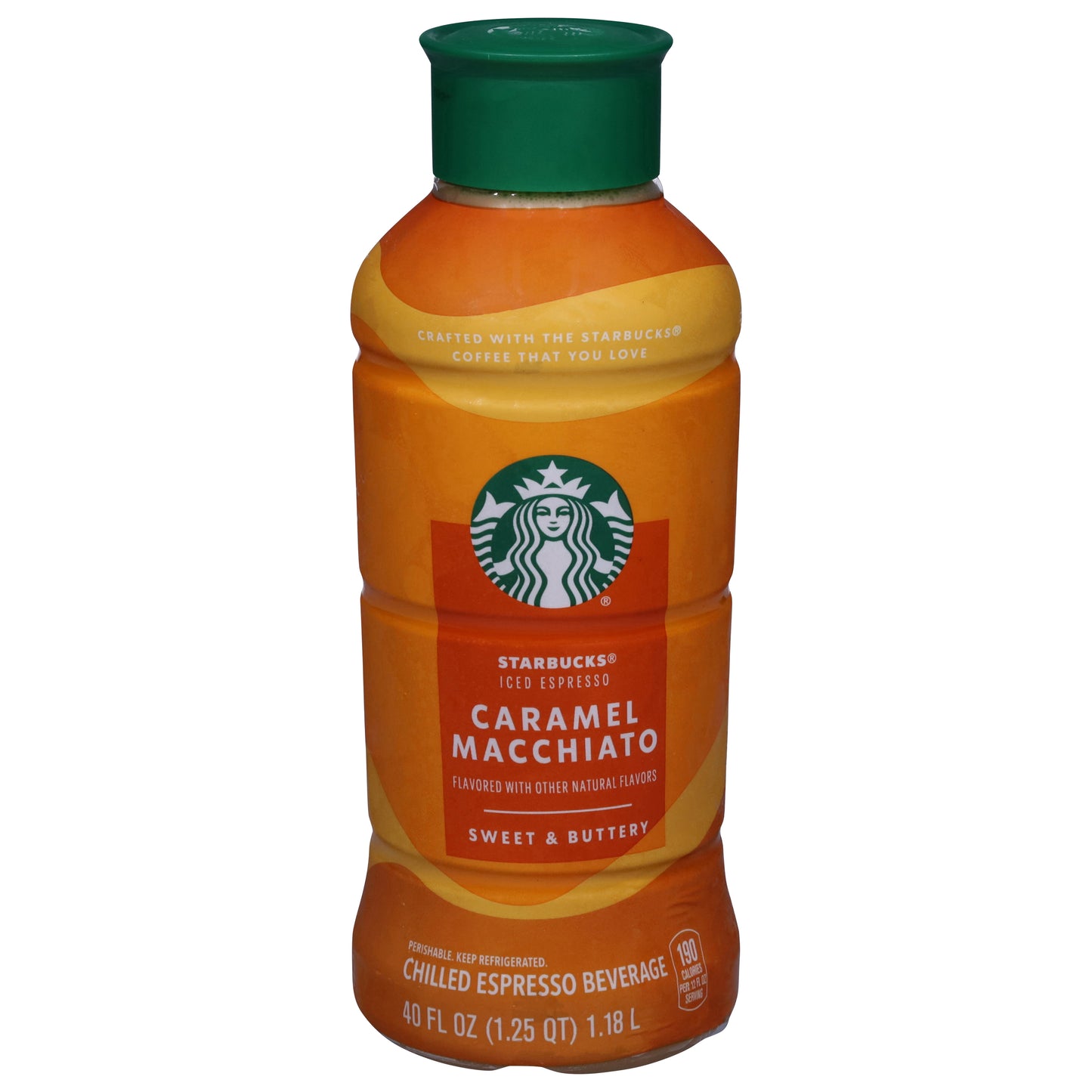 Starbucks Chilled Caramel Macchiato Espresso Beverage 40 fl oz
