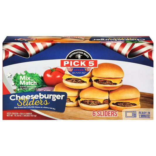 Pick 5 Signature Cheeseburger Sliders 6 Each