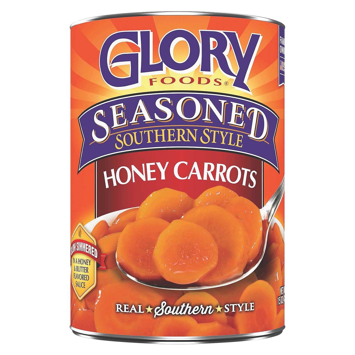 Glory Foods Seasoned Southern Style Honey Carrots 15 oz