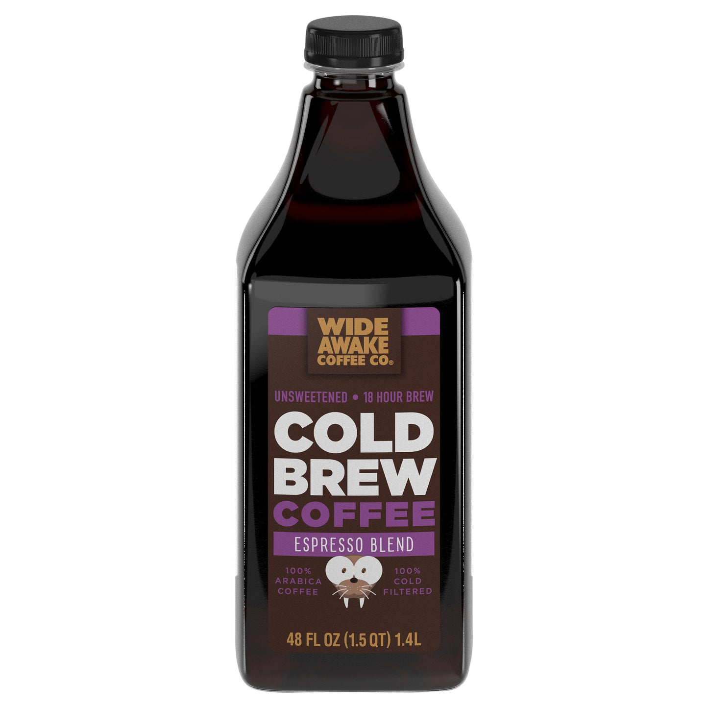 Wide Awake Coffee Co. Unsweetened Espresso Blend Cold Brew Coffee 48 fl oz