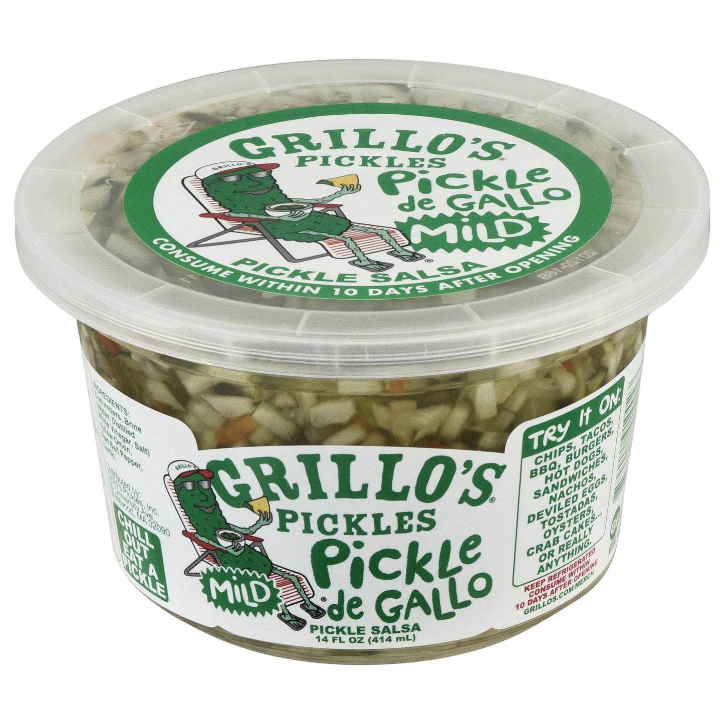 Grillo's Pickles Mild Pickle Salsa 14 fl oz