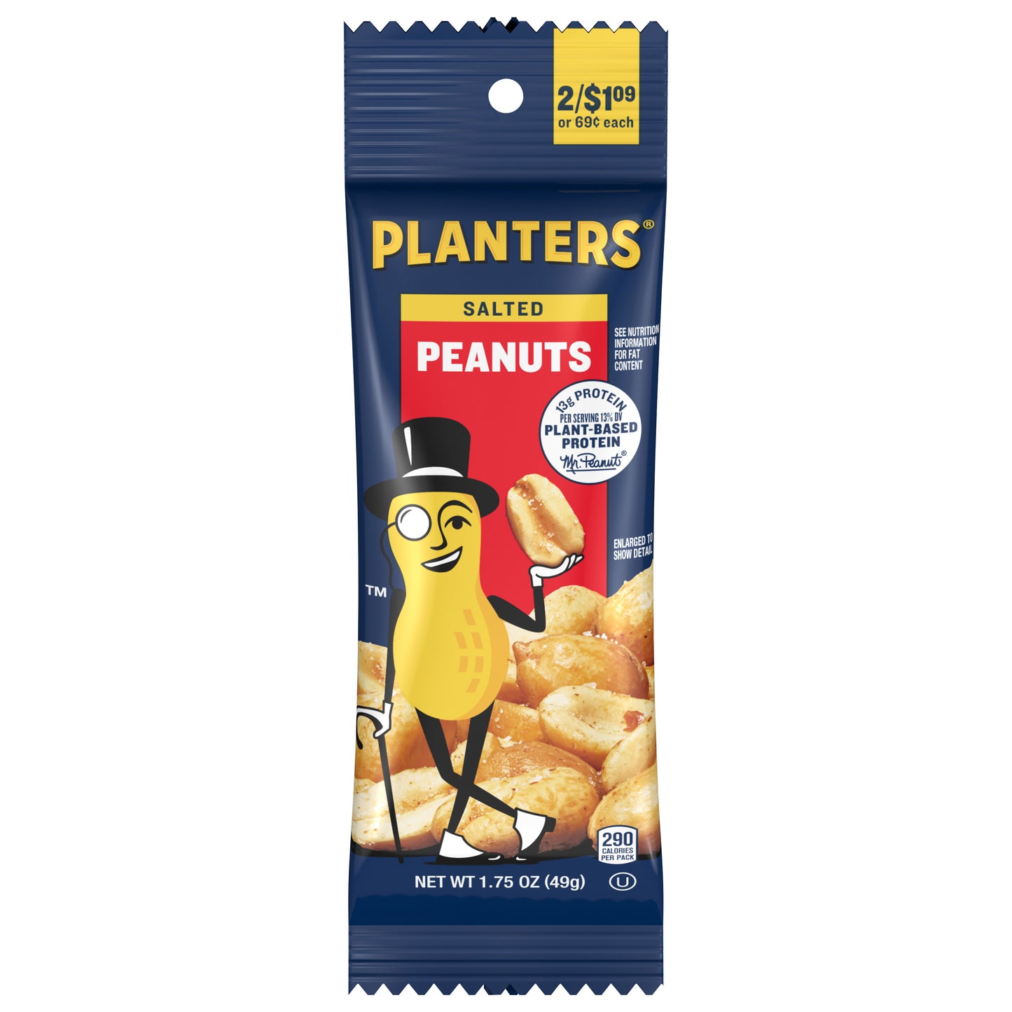 Planters Salted Peanuts 1.75 oz