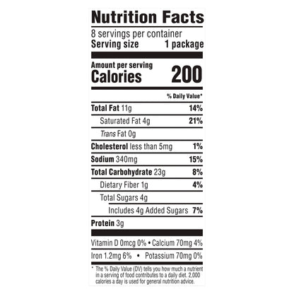 Munchies Doritos Sandwich Crackers Nacho Cheese Flavored 1.38 Oz, 8 Count