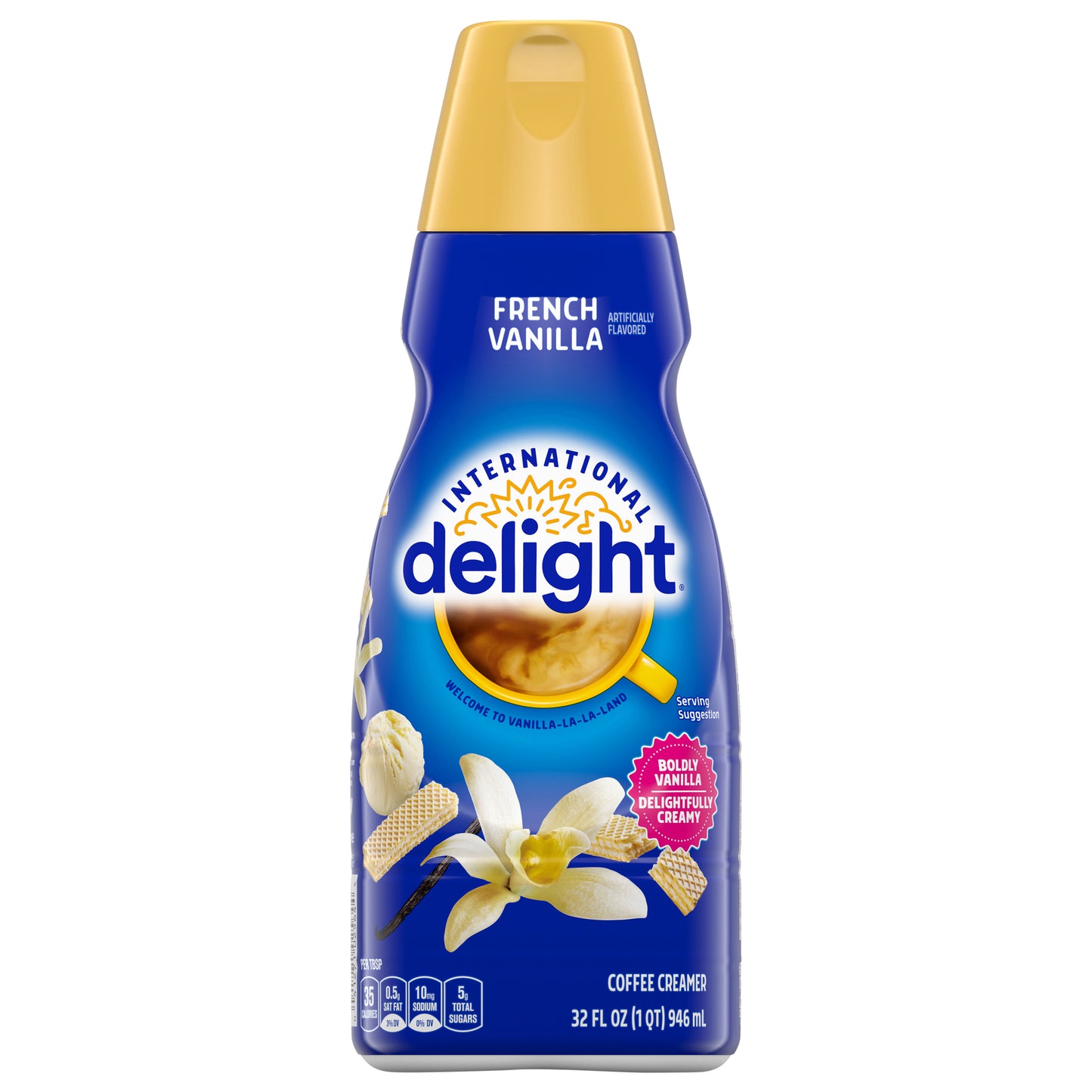 International Delight Coffee Creamer, French Vanilla, 32 FL OZ Bottle