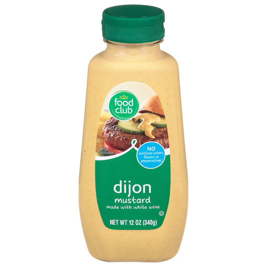 Food Club Dijon Mustard 12 oz