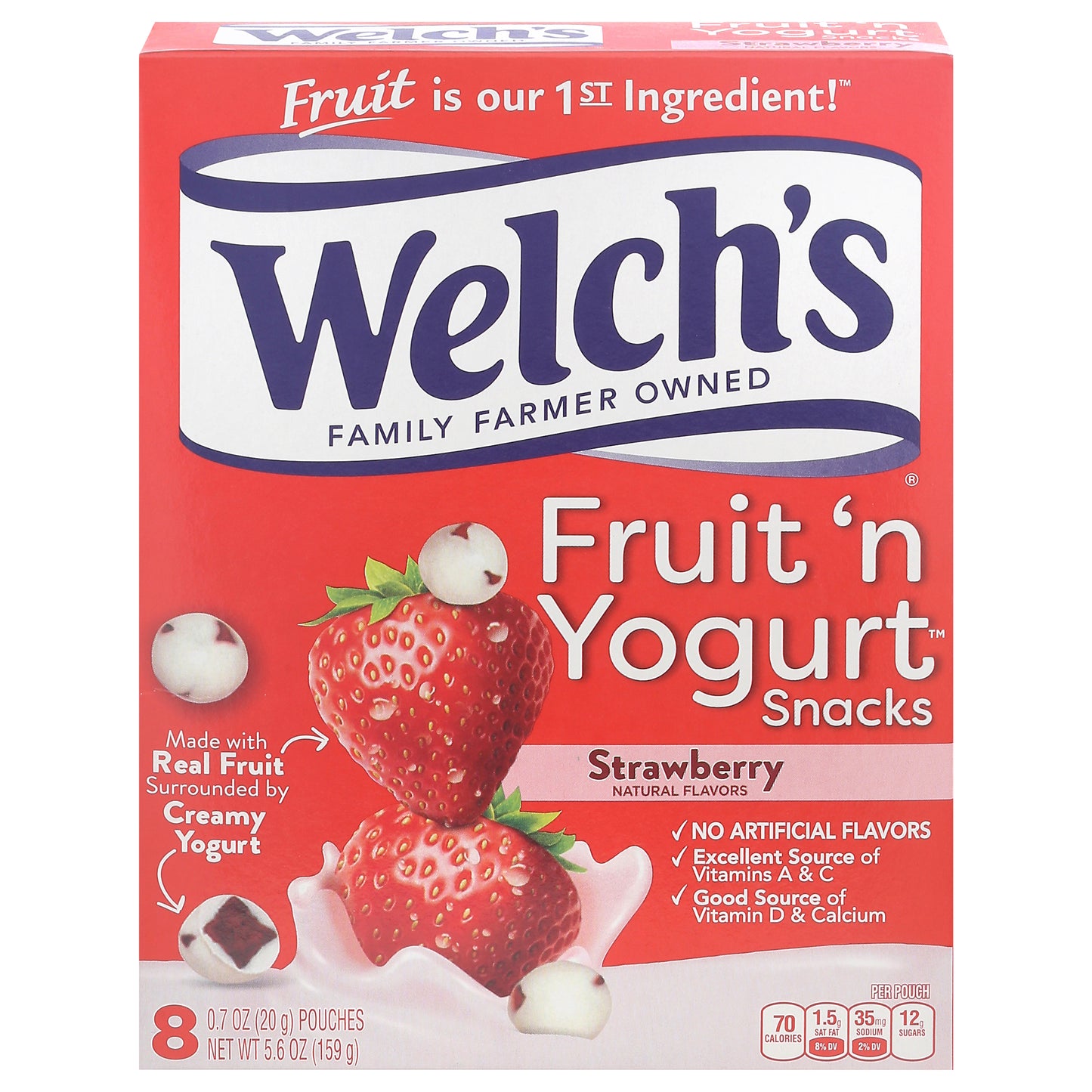 Welch's Fruit 'n Yogurt Snacks 8 - 0.7 oz Pouches