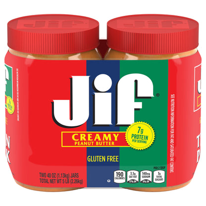 Jif Creamy Peanut Butter Twin Pack Jar 2 ea