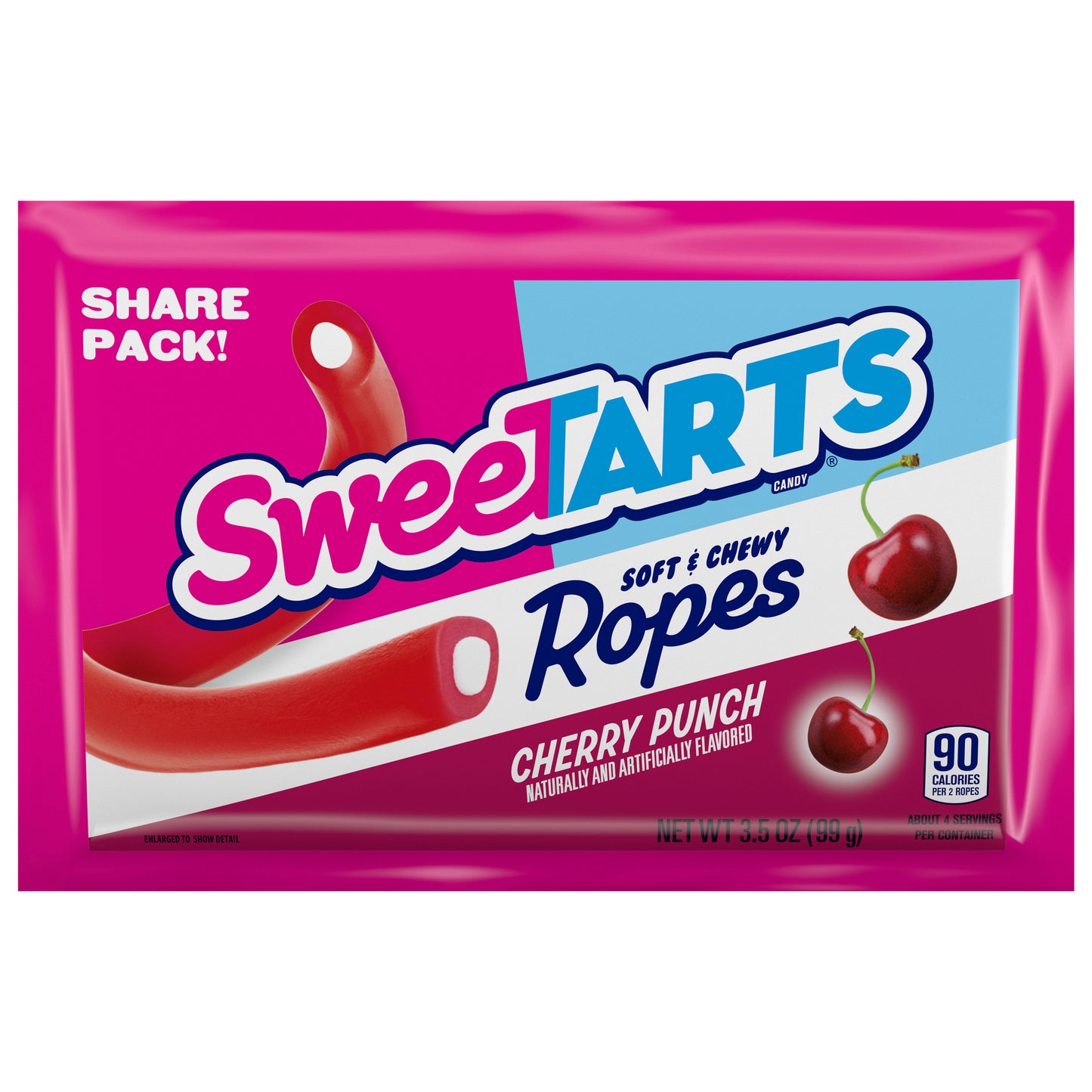 Sweetarts Cherry Punch Ropes Share Pack 3.5 oz