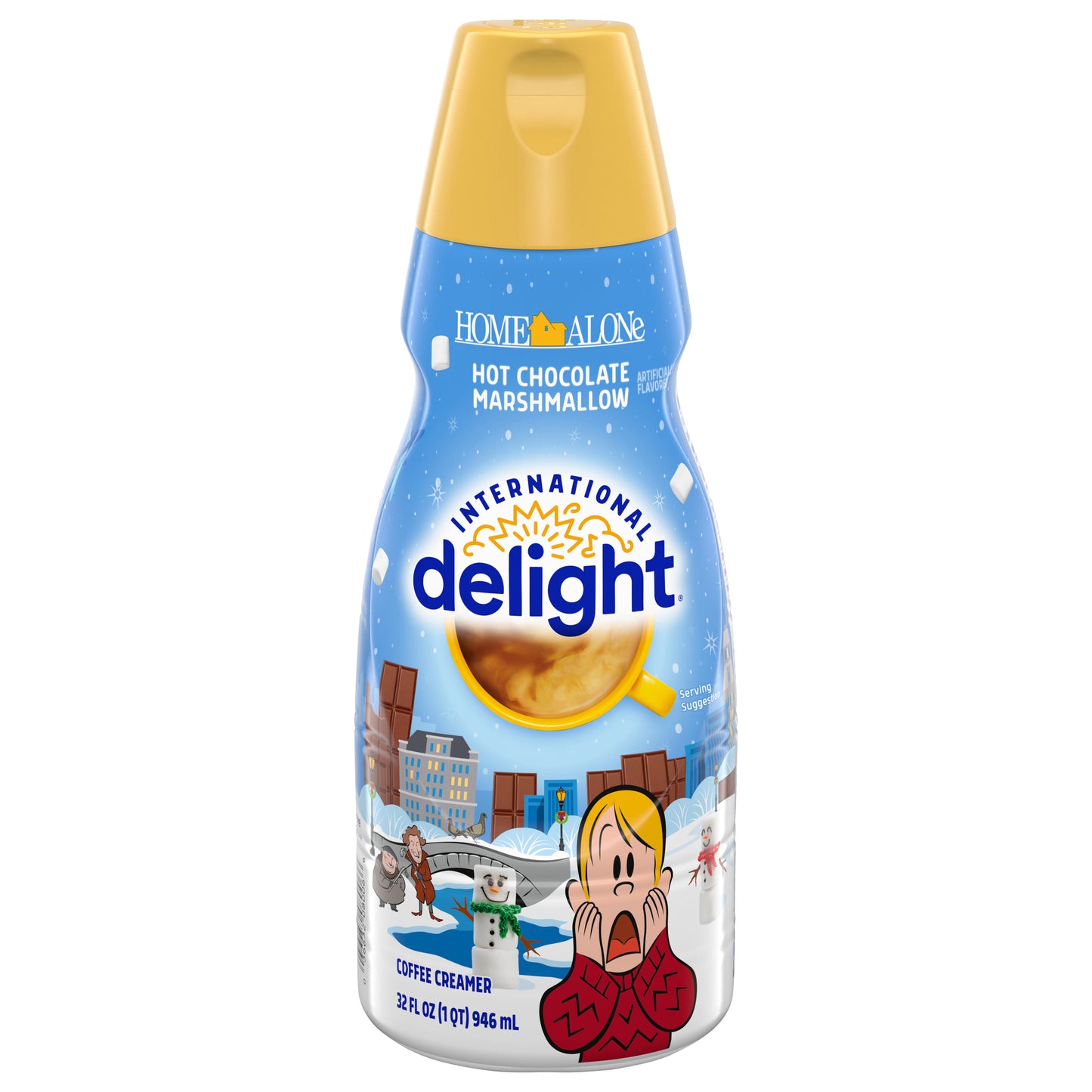 International Delight Home Alone Hot Chocolate Marshmallow Creamer, 32 FL OZ Bottle