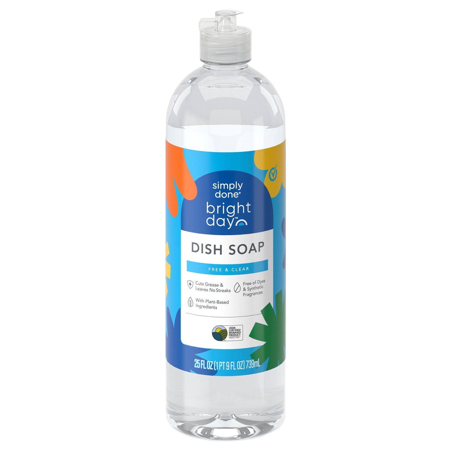 Simply Done Bright Day Free & Clear Dish Soap 25 fl oz