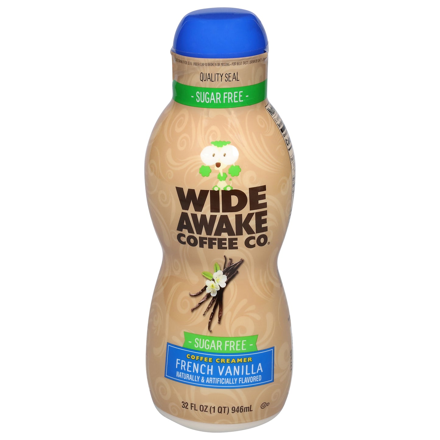 Wide Awake Coffee Co. Sugar Free French Vanilla Coffee Creamer 32 fl oz