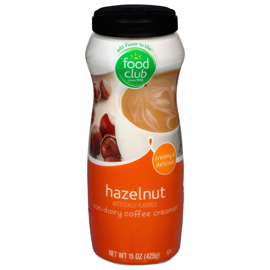 Food Club Non-Dairy Hazelnut Coffee Creamer 15 oz