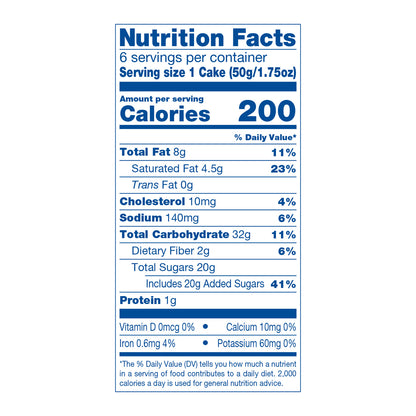 Wonder Crème Filled Confetti Cakes, Birthday Cake Inspired Snack Cakes, 10.5 oz, 6 Count