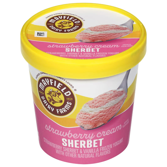 Mayfield Dairy Farms Strawberry Cream Sherbet 1 pt