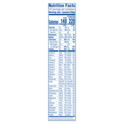 Carnation Breakfast Essentials Rich Milk Chocolate Nutritional Powder Drink Mix 10 - 1.26 oz Packets