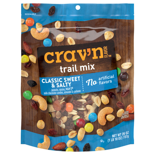 Crav'n Flavor Classic Sweet & Salty Trail Mix 26 oz