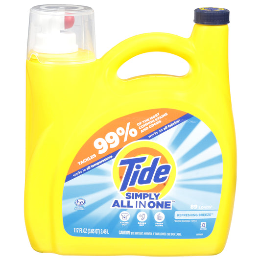 Tide Simply All in One Refreshing Breeze Detergent 117 fl oz