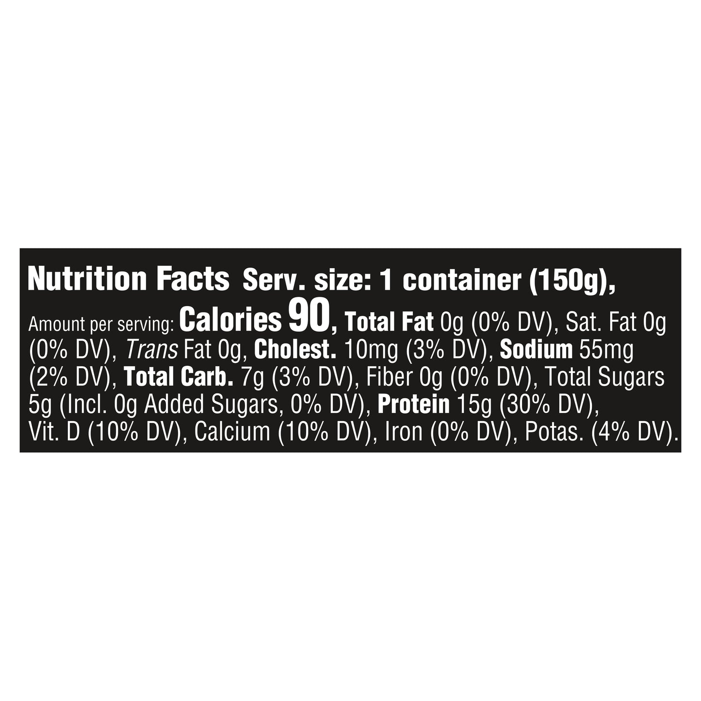 Oikos Triple Zero Peach 15g Protein, 0g Added Sugar, Nonfat Greek Yogurt, 5.3 OZ Cup