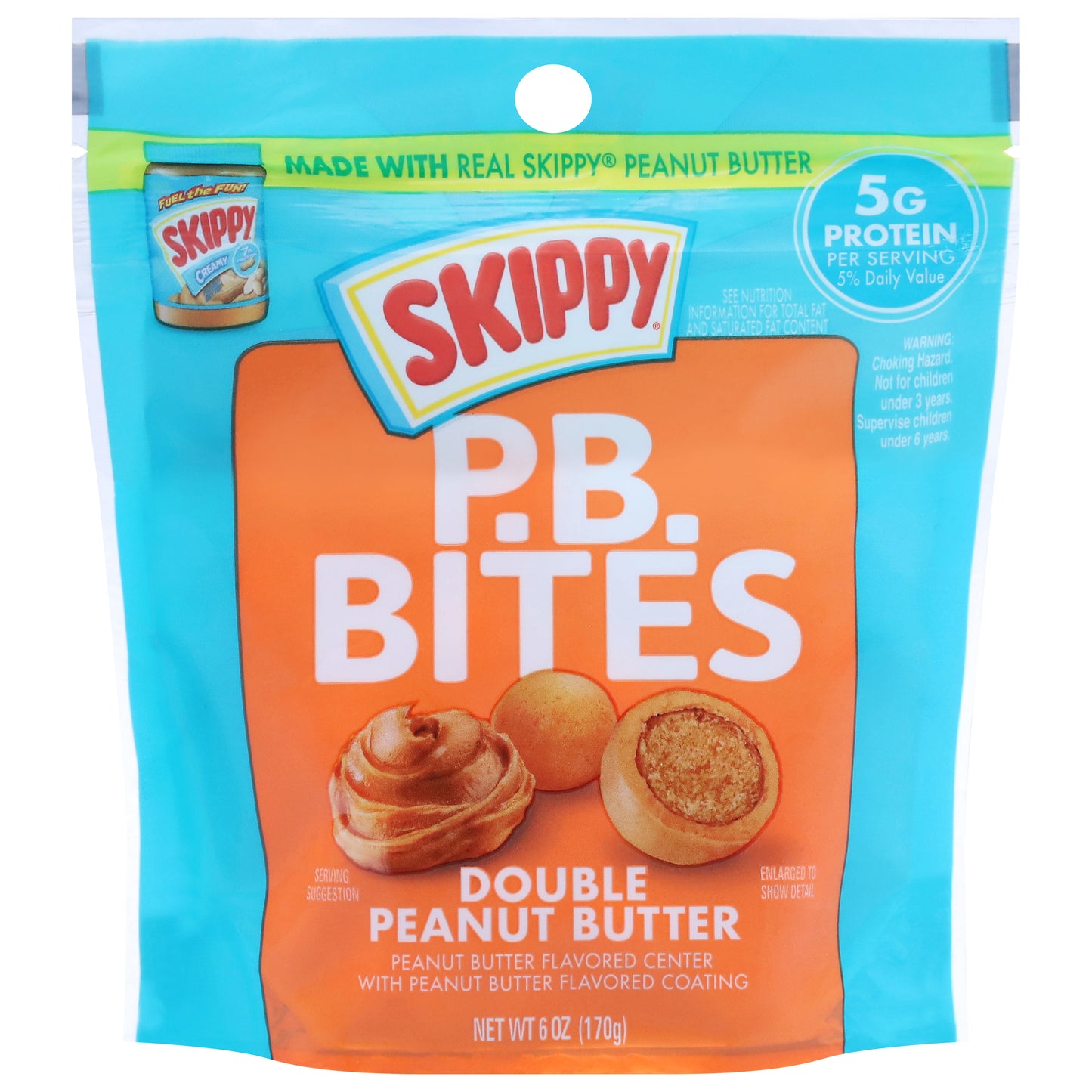 Skippy Double Peanut Butter P.B. Bites 6 oz