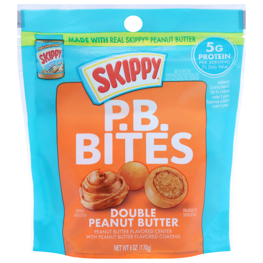 Skippy Double Peanut Butter P.B. Bites 6 oz