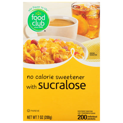 Food Club with Sucralose No Calorie Sweetener 200 ea