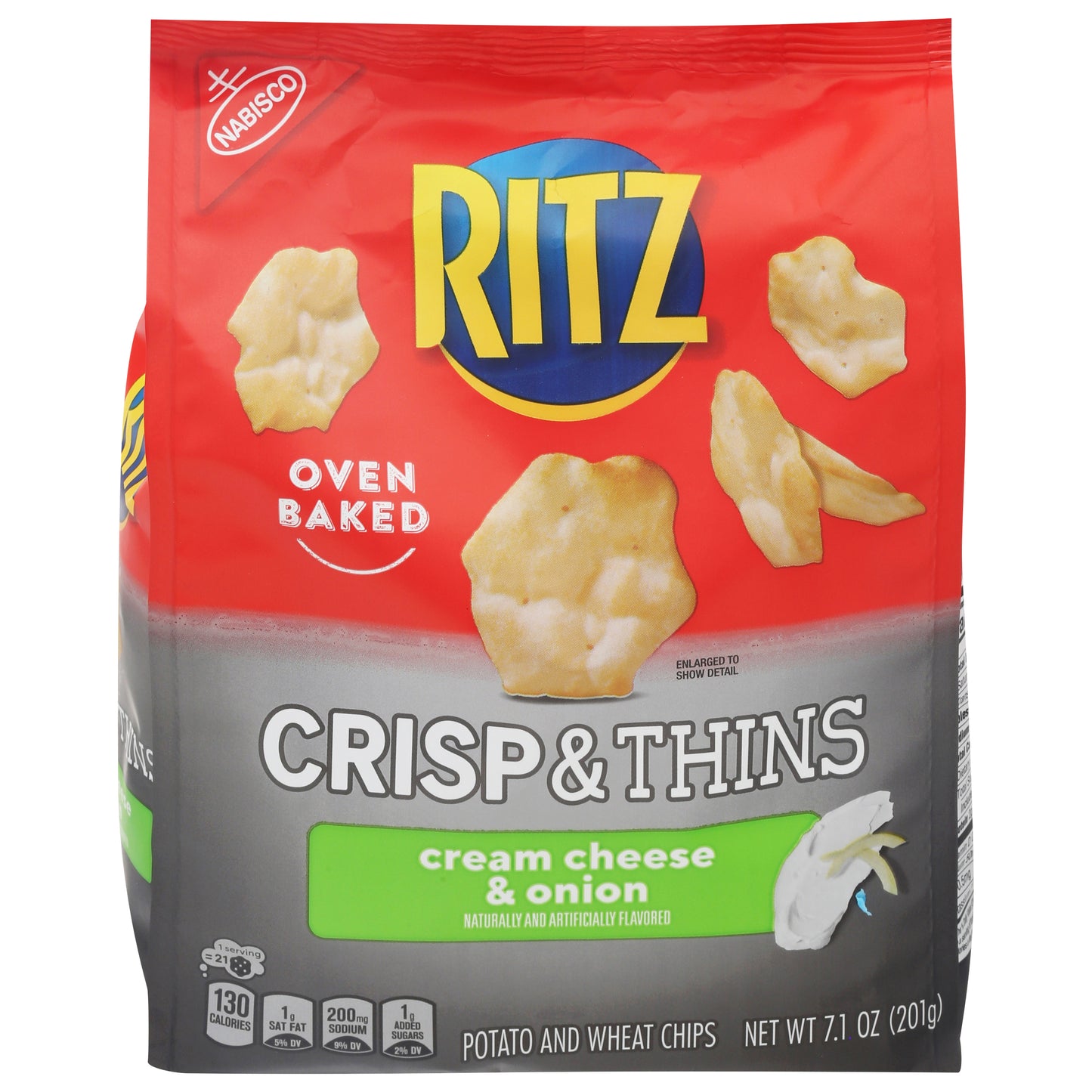 Ritz Cream Cheese & Onion Crisp & Thins 7.1 oz