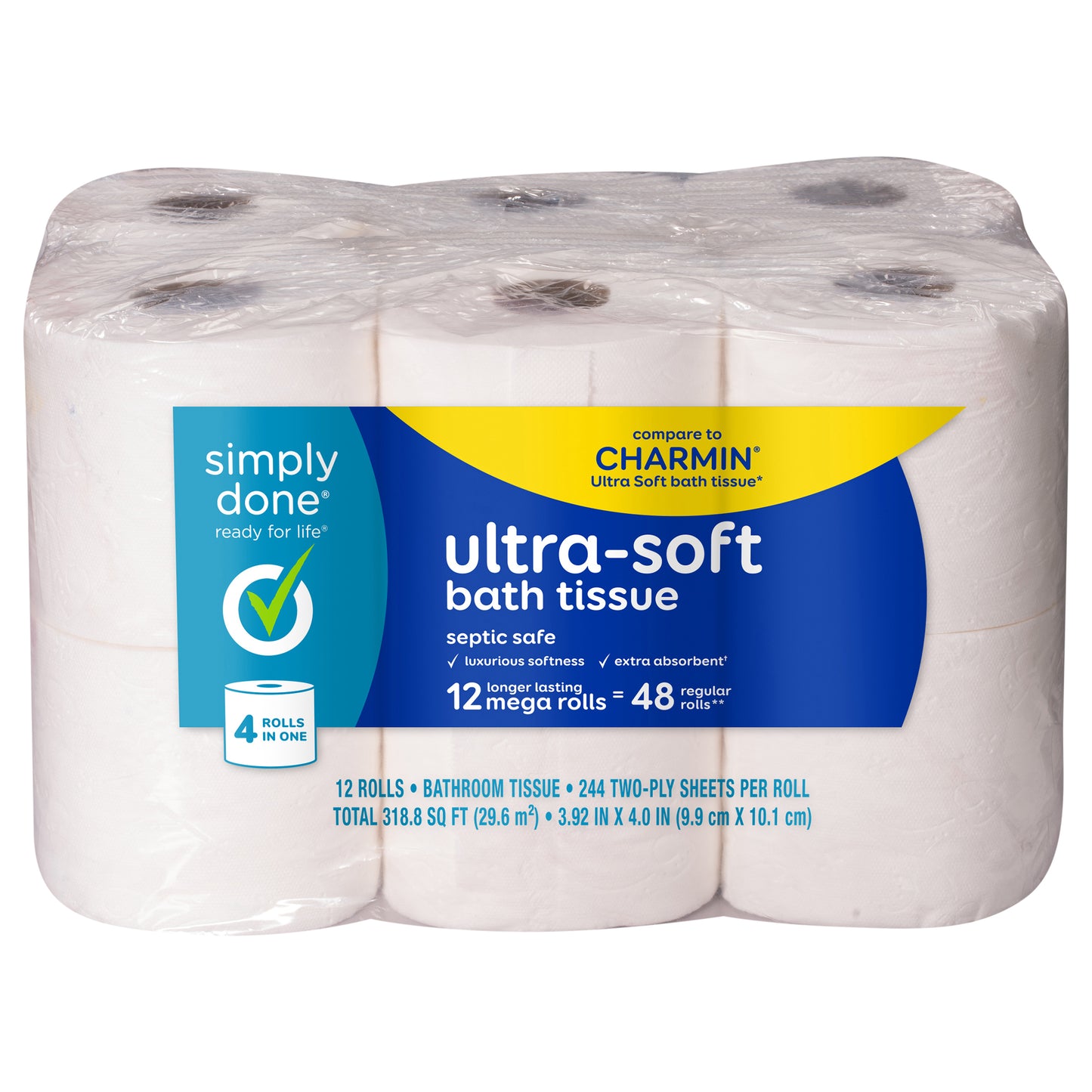 Simply Done Ultra-Soft Mega 2-Ply Bath Tissue 12 ea