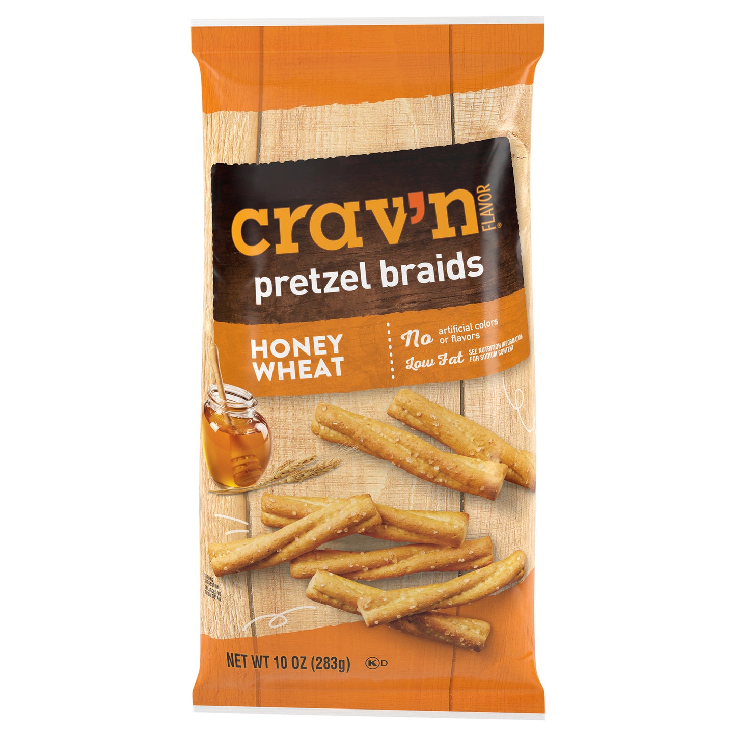 Crav'n Flavor Honey Wheat Pretzel Braids 10 oz