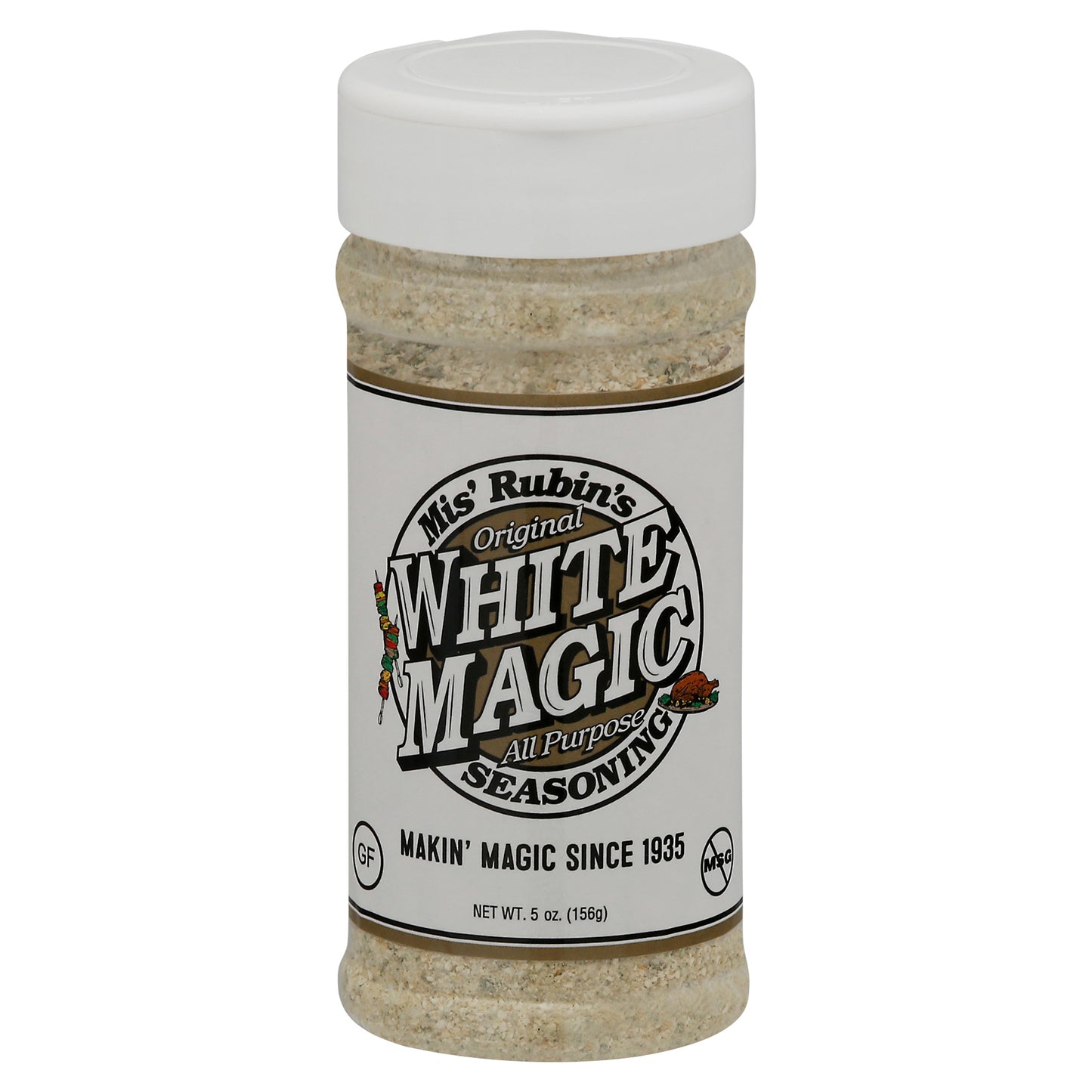 Mis' Rubin's Original White Magic All Purpose Seasoning 5 oz Bottle