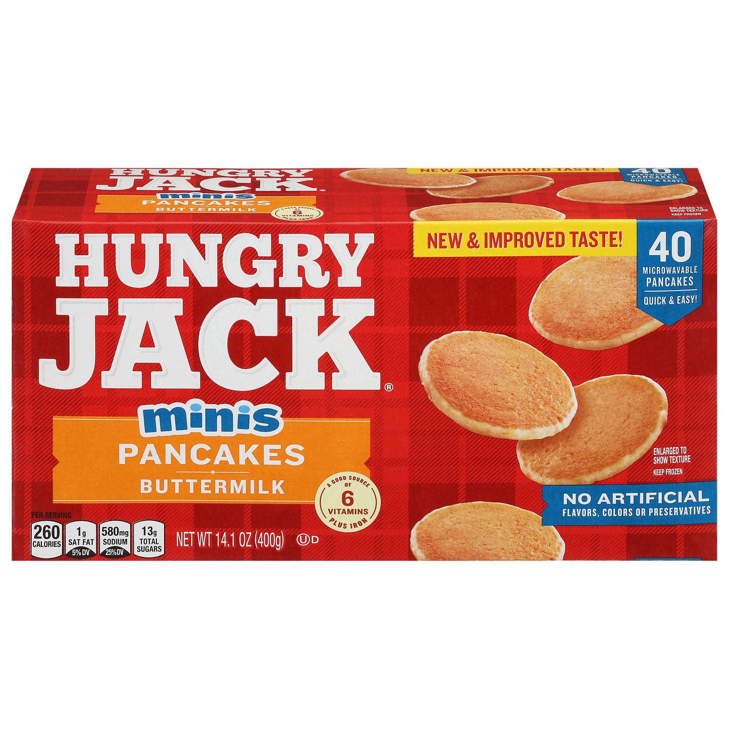 Hungry Jack Minis Buttermilk Pancakes 40 ea
