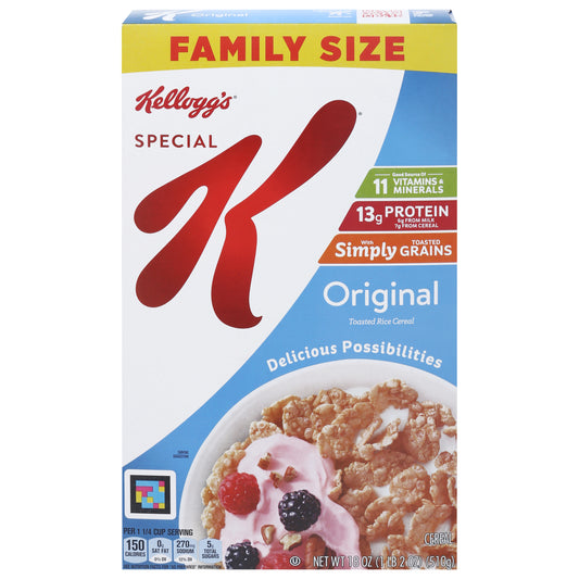 Special K Original Cereal Family Size 18 oz
