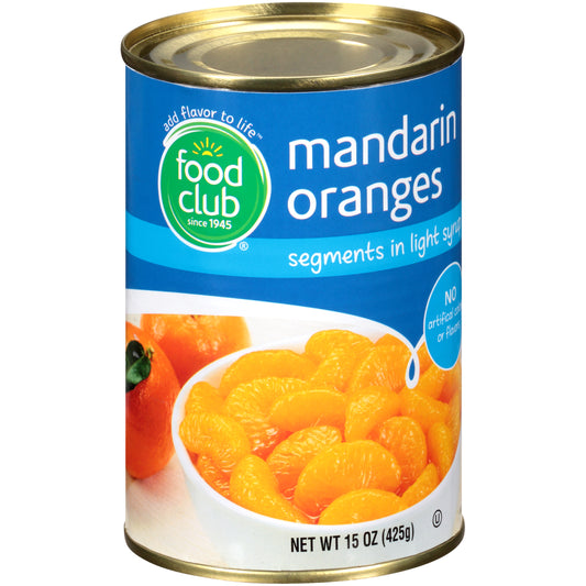 Mandarin Oranges Segments In Light Syrup