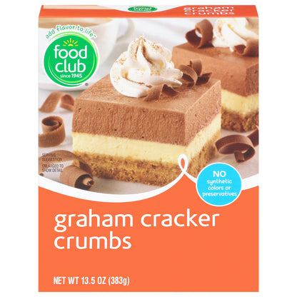 Food Club Graham Cracker Crumbs 13.5 oz