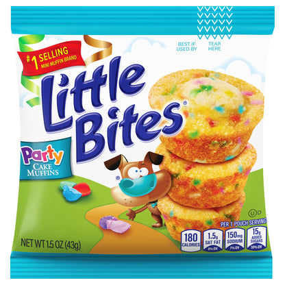 Entenmann's Little Bites Party Cake (Individual) Mini Muffins, 1.5 oz