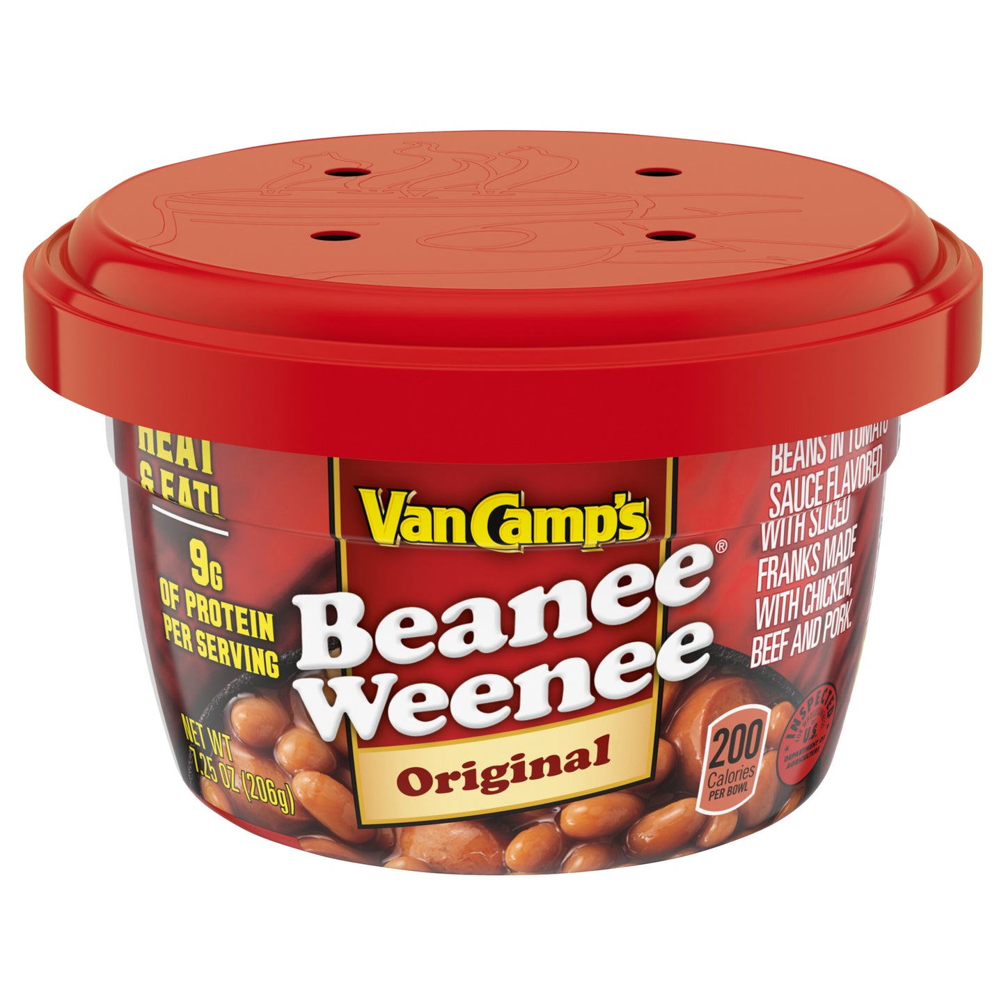 Van Camp's Beanee Weenee Original Flavor Microwavable Cup, 7.25 oz.
